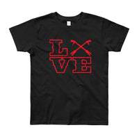 2 In 2 Out Apparel Black / 8yrs "Love Knot" Youth Short Sleeve T-Shirt