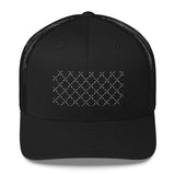2 In 2 Out Apparel Black "DOUBLE HALLIGAN" Trucker Cap