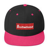 2 In 2 Out Apparel Black/ Neon Pink "BROTHERHOOD" Snapback Hat