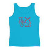 2 In 2 Out Apparel Caribbean Blue / S "Love Knot" Ladies' Tank