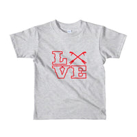 2 In 2 Out Apparel Heather Grey / 2yrs "Love Knot" Short sleeve kids t-shirt