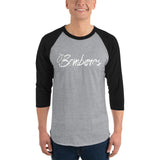 2 In 2 Out Apparel Heather Grey/Black / XS "BOMBEROS" 3/4 sleeve raglan shirt