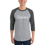 2 In 2 Out Apparel Heather Grey/Heather Charcoal / XS "BOMBEROS" 3/4 sleeve raglan shirt