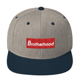 2 In 2 Out Apparel Heather Grey/ Navy "BROTHERHOOD" Snapback Hat