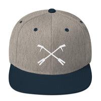 2 In 2 Out Apparel Heather Grey/ Navy "Logo" Snapback Hat