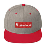 2 In 2 Out Apparel Heather Grey/ Red "BROTHERHOOD" Snapback Hat