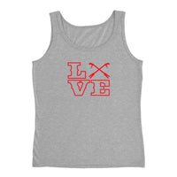 2 In 2 Out Apparel Heather Grey / S "Love Knot" Ladies' Tank