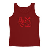 2 In 2 Out Apparel Independence Red / S "Love Knot" Ladies' Tank