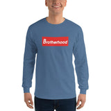 2 In 2 Out Apparel Indigo Blue / S "BROTHERHOOD" Long Sleeve T-Shirt