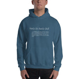 2 In 2 Out Apparel Indigo Blue / S "DEFINITION" Hooded Sweatshirt