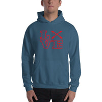 2 In 2 Out Apparel Indigo Blue / S "LOVE KNOT" Hooded Sweatshirt