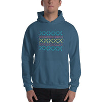 2 In 2 Out Apparel Indigo Blue / S "UGLY SWEATER" Hooded Sweatshirt