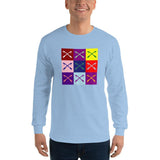 2 In 2 Out Apparel Light Blue / S "WARHOL" Long Sleeve T-Shirt