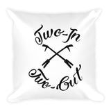 2 In 2 Out Apparel "Logo" Square Pillow