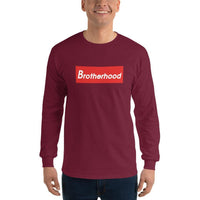 2 In 2 Out Apparel Maroon / S "BROTHERHOOD" Long Sleeve T-Shirt