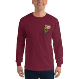 2 In 2 Out Apparel Maroon / S "CHINESE 72" Long Sleeve T-Shirt