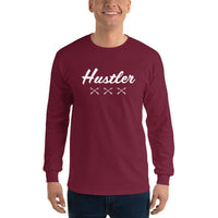 2 In 2 Out Apparel Maroon / S "HUSTLER XXX" Long Sleeve T-Shirt