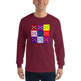 2 In 2 Out Apparel Maroon / S "WARHOL" Long Sleeve T-Shirt