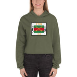 2 In 2 Out Apparel Military Green / S "SWAG" Crop Hoodie