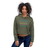 2 In 2 Out Apparel Military Green / S "UGLY SWEATER" Crop Hoodie