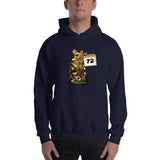 2 In 2 Out Apparel Navy / S "CHINESE 72" Hooded Sweatshirt