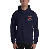 2 In 2 Out Apparel Navy / S "HI-HATER" Hooded Sweatshirt