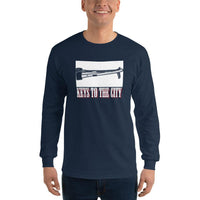 2 In 2 Out Apparel Navy / S "KEYS TO THE CITY" Long Sleeve T-Shirt