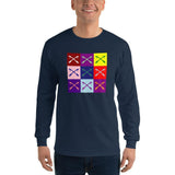 2 In 2 Out Apparel Navy / S "WARHOL" Long Sleeve T-Shirt