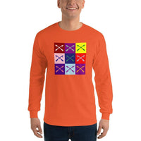 2 In 2 Out Apparel Orange / S "WARHOL" Long Sleeve T-Shirt