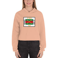 2 In 2 Out Apparel Peach / S "SWAG" Crop Hoodie