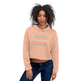 2 In 2 Out Apparel Peach / S "UGLY SWEATER" Crop Hoodie