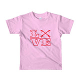 2 In 2 Out Apparel Pink / 2yrs "Love Knot" Short sleeve kids t-shirt