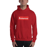2 In 2 Out Apparel Red / S "BROTHERHOOD" Hooded Sweatshirt