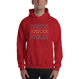 2 In 2 Out Apparel Red / S "UGLY SWEATER" Hooded Sweatshirt
