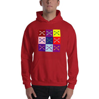 2 In 2 Out Apparel Red / S "WARHOL" Hooded Sweatshirt