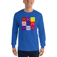 2 In 2 Out Apparel Royal / S "WARHOL" Long Sleeve T-Shirt