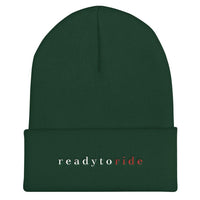 2 In 2 Out Apparel Spruce "READY TO RIDE" Cuffed Beanie