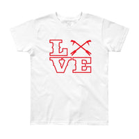 2 In 2 Out Apparel White / 8yrs "Love Knot" Youth Short Sleeve T-Shirt