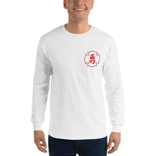 2 In 2 Out Apparel White / S "BRAVERY" Long Sleeve T-Shirt