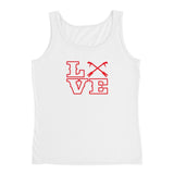 2 In 2 Out Apparel White / S "Love Knot" Ladies' Tank
