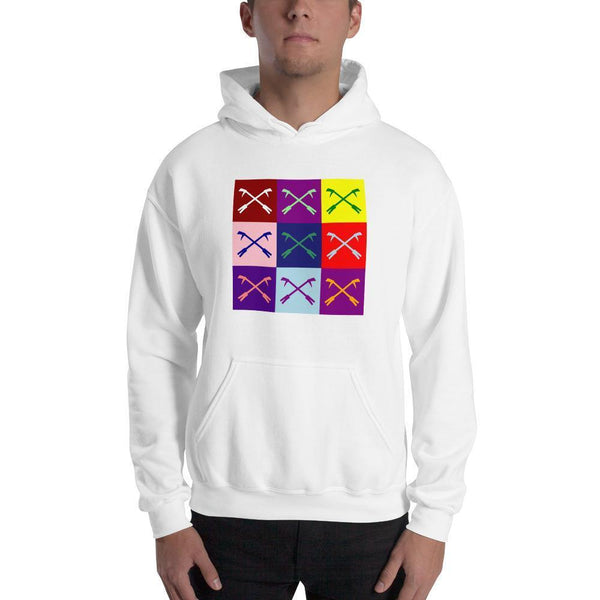 2 In 2 Out Apparel White / S "WARHOL" Hooded Sweatshirt