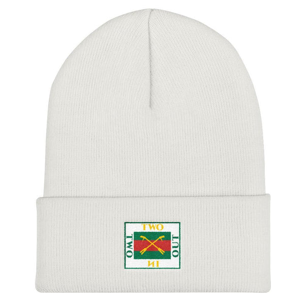 2 In 2 Out Apparel White "SWAG" Cuffed Beanie